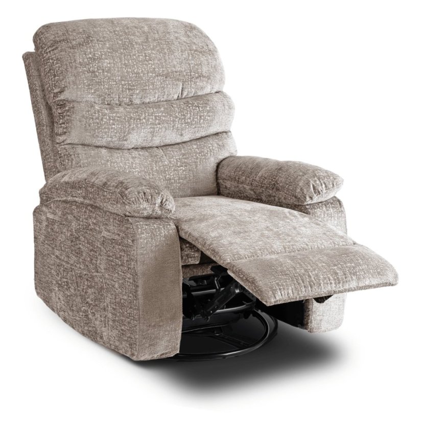 Masážne Kreslo BRUCE Polohovateľné — Béžové s masážnymi funkciami