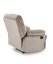 Relaxačné polohovacie kreslo DRAGER - zamatová látka, béžová