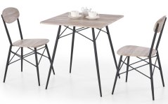 Jídelní set KABIR 1+2 – dub san remo, černá Halmar