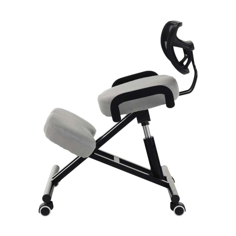 Ergonomická kľakačka RUFUS – Čierna, Látkový poťah