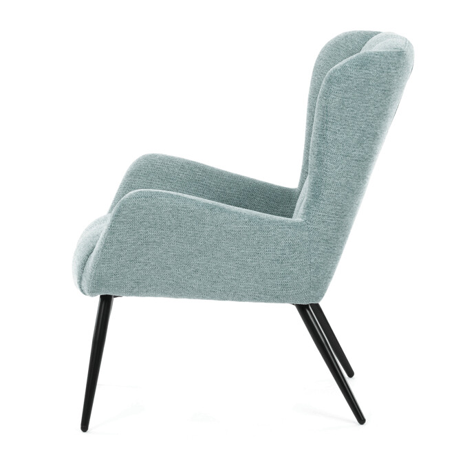 Elegantné modré kreslo ušiak HUG – Autronic