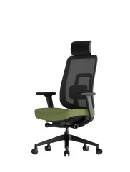 Kancelářská ergonomická židle K42  SP – síť/ čalouněná, zelená