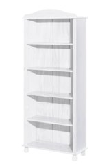 Knihovna LIMON — masiv, bílý lak IDEA nábytek