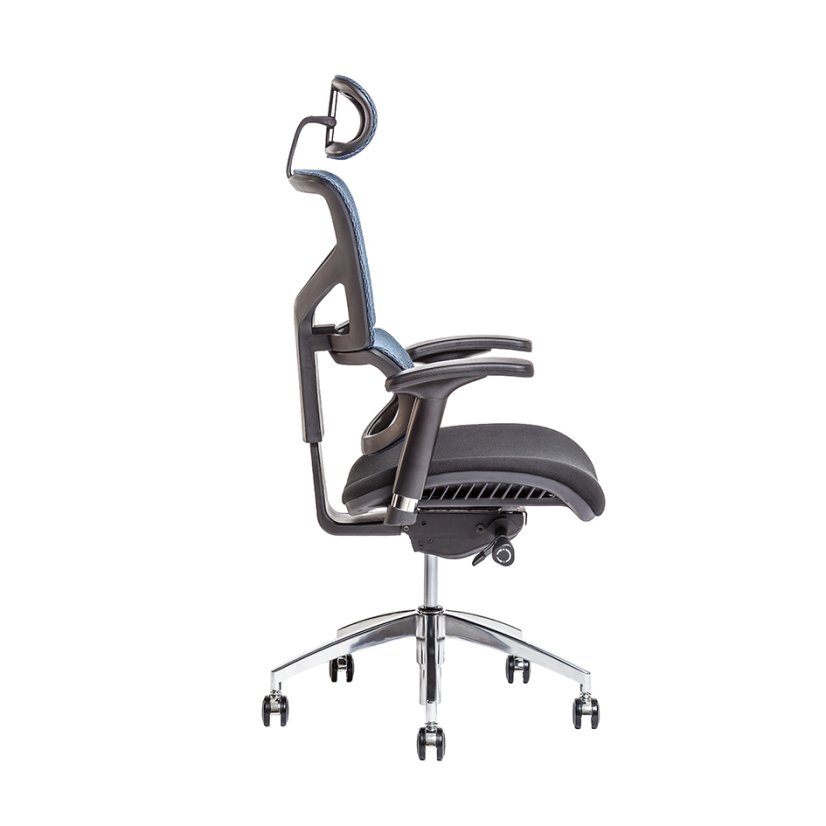 Kancelárska ergonomická stolička MEROPE SP — viac farieb, nosnosť 135 kg - Čalúnenie MEROPE SP: Modrá