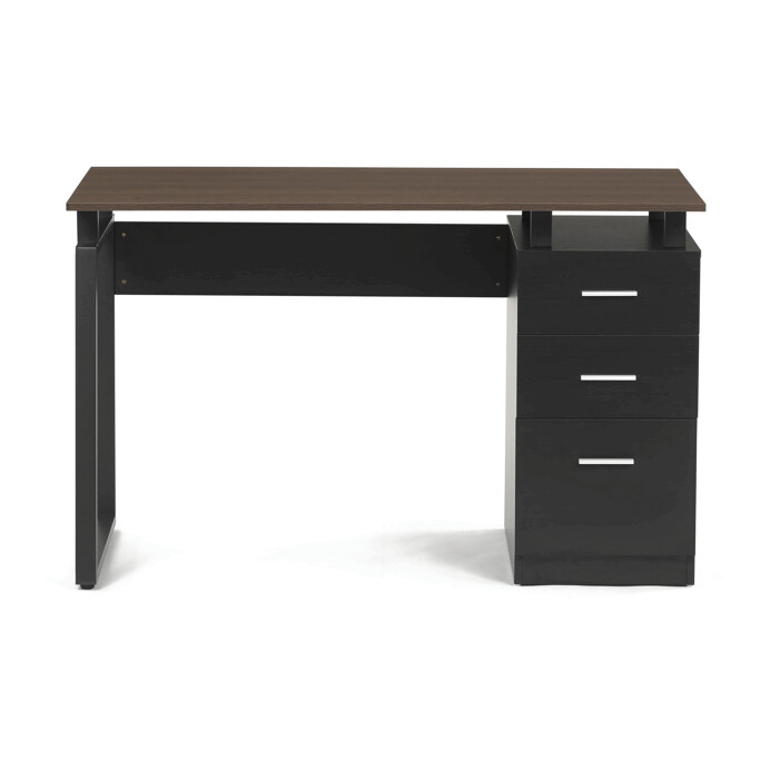 Stylový kancelářský stůl RENO 120x60cm s šuplíky – melamin, ořech Autronic