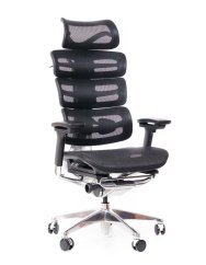 Ergonomická kancelárska stolička TRINITY — čierna Sego