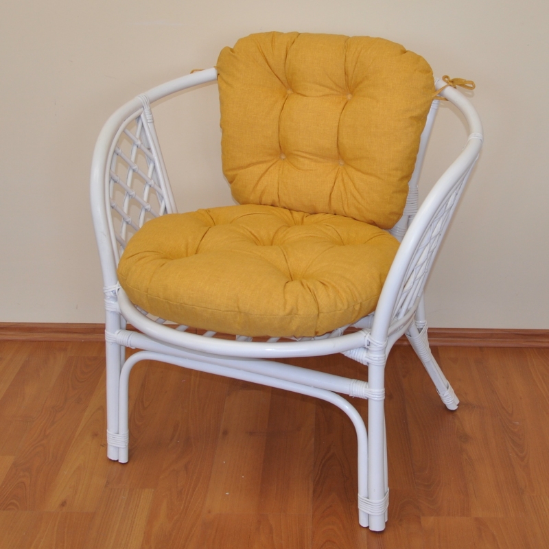 Zahradní křeslo ANTIGUA — ratan, bílá / více barev