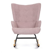 Houpací křeslo SIMLI - látka, růžová Autronic