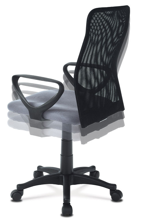 Kancelárska stolička na kolieskach PIX — čierna / sivá