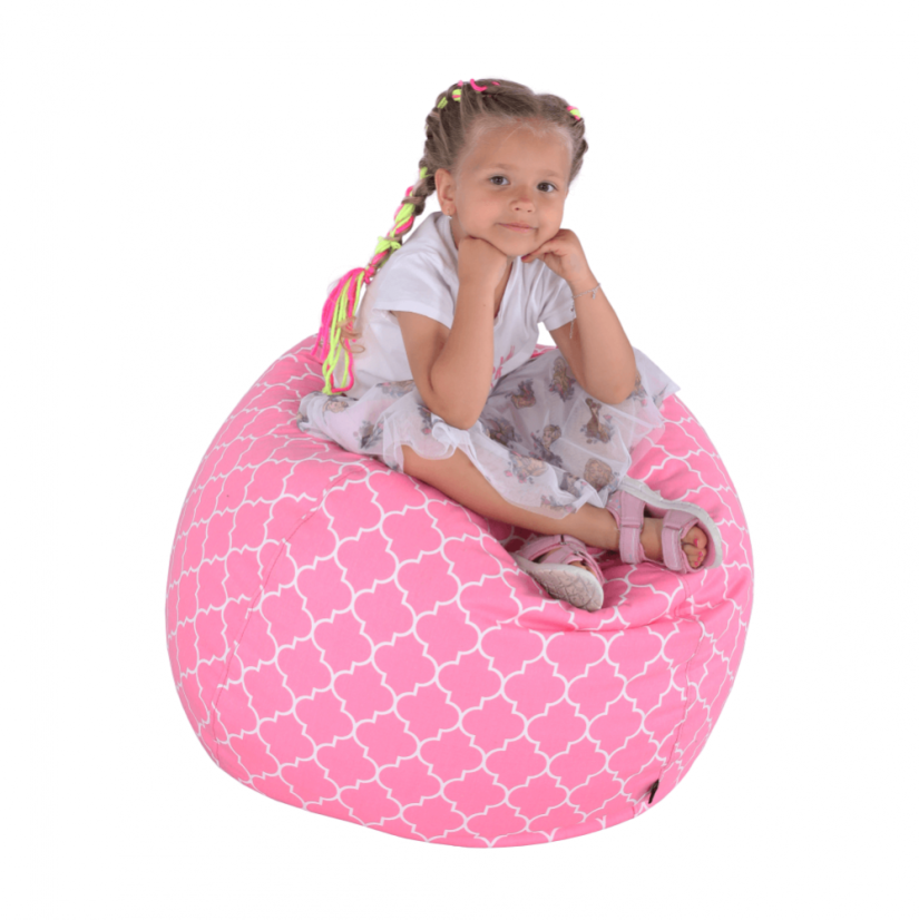 Sedací vak GOMBY — 60x50, látka, viac farieb - Gomby: ružový