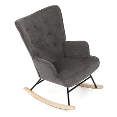 Hojdacie kreslo YAO – sivá, látka, ergonomický dizajn Autronic