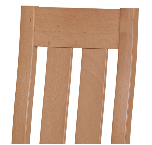 Jedálenská drevená stolička DADO - masív buk, buk, hnedý poťah