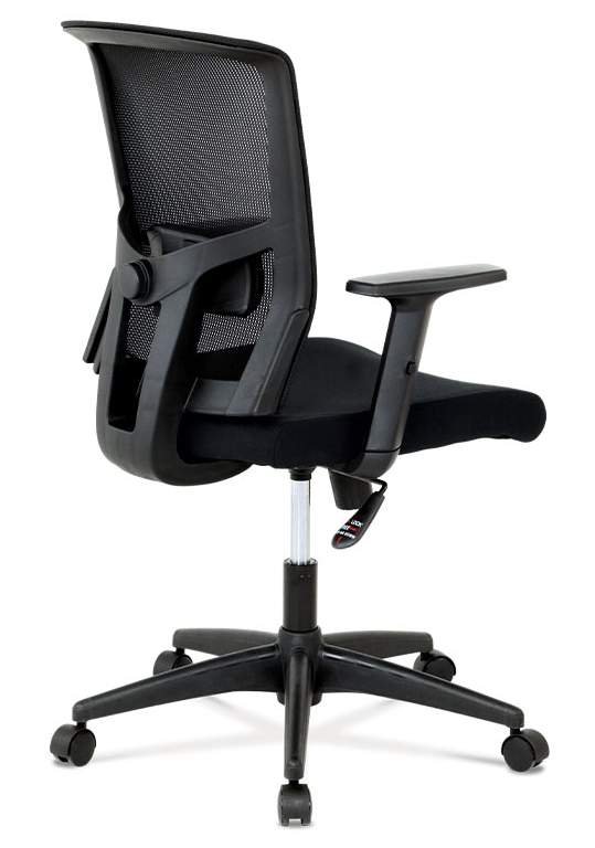 Kancelářská židle na kolečkách KOLTA –  s područkami, černá Autronic