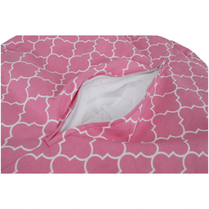 Sedací vak GOMBY — 60x50, látka, viac farieb - Gomby: ružový