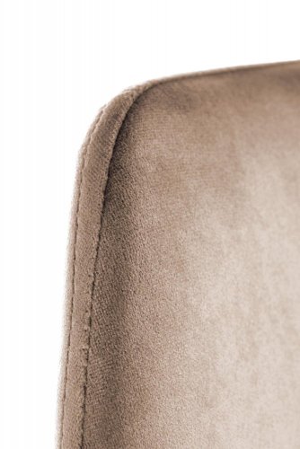 Jídelní židle NETIS — ocel, látka, béžová