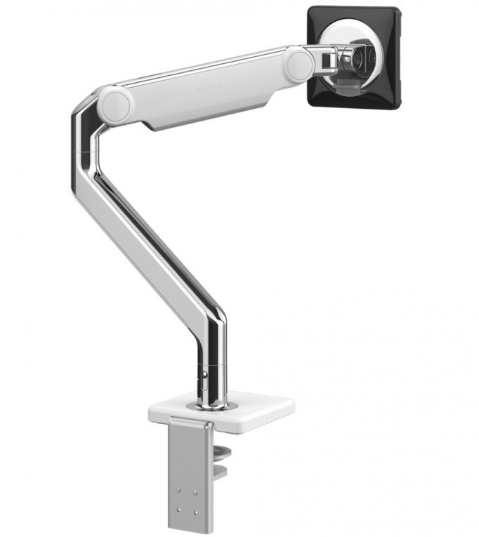Držiak na displey HUMANSCALE - upevnenie na svorku, leštený hliník, viac farieb - Farebné varianty držiaka HUMANSCALE: Strieborno-šedá