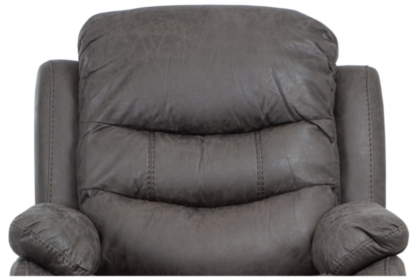 TV polohovatelné křeslo ROGIL - látka, šedá, nosnost 130 kg