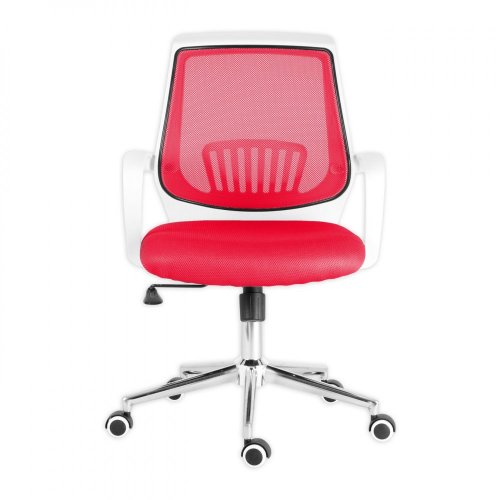 Otočná kancelářská židle LUISA – látka, červená
