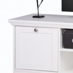 TV stolek ZETA — MDF / lamino, bílá