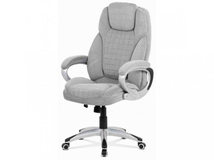 Kancelářské křeslo RAMOS — látka, štříbrná Autronic