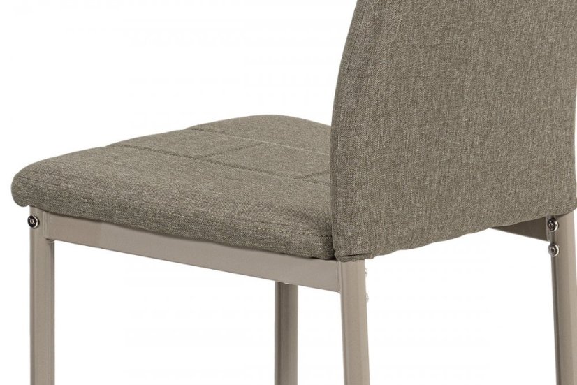 Jedálenská stolička LANA — látka, cappuccino