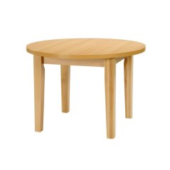 Kulatý jídelní stůl FIT 110 – 110x 110 cm (+ rozklad 35 cm), odolné lamino, víc barev