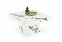 Konferenční stolek MONOLIT — dekor bílý mramor