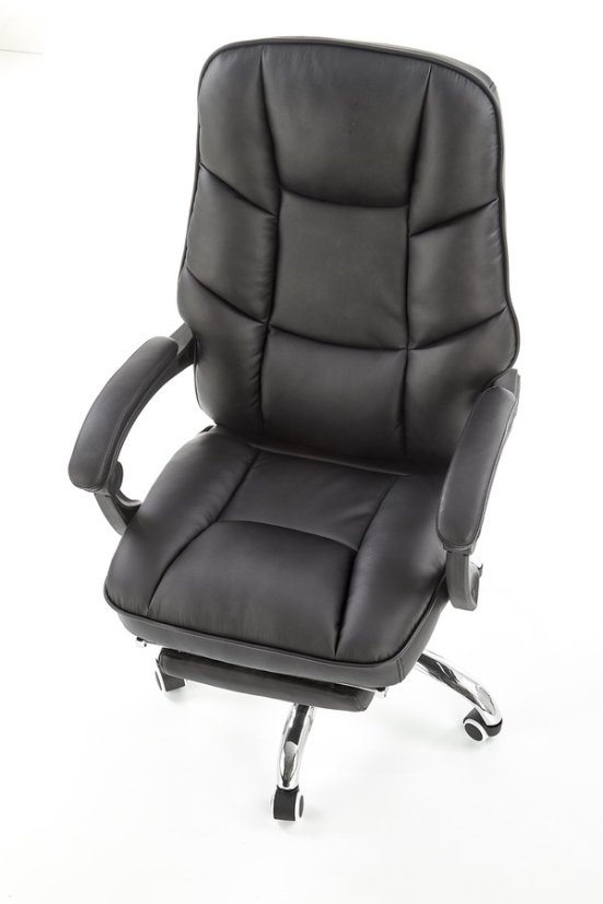 Kancelárske kreslo ALVIN — ekokoža, čierna