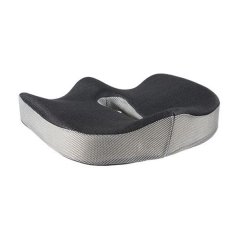 Ergonomický podsedák pod zadok - pamäťová pena, čierna / šedá