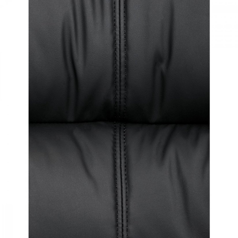 Kancelářské křeslo HOLMES — kov, ekokůže, černá Autronic