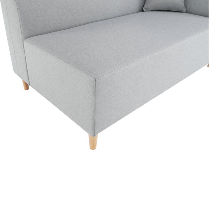 Rohová pohovka BROKEN – látka, šedá, levá Kondela