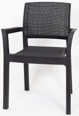 ALBA plastové křeslo - grafit