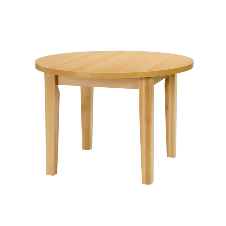 Kulatý jídelní stůl FIT 110 – 110x 110 cm (+ rozklad 35 cm), odolné lamino, víc barev
