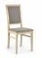Jídelní židle SYLWEK – masiv, látka, více barev - čalounění SYLWEK: tmavý ořech / béžová