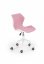 Detská stolička na kolieskach MATRIX – viac farieb - Matrix: ružová/biela