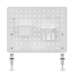 Kancelářský organizér upínací na stůl Powerton Pegboard šedý, ocel, DIY