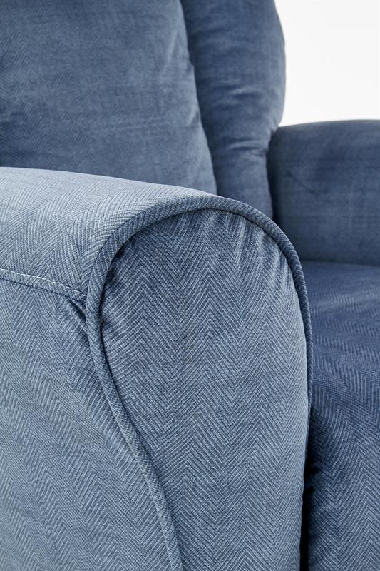 Polohovacia TV kreslo ušiak BARD — masív, látka, viac farieb - Farebné prevedenie BARD: Sivá