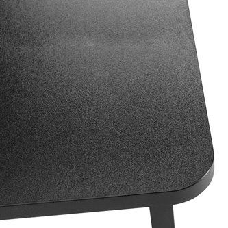 Ergonomický stojan na monitor Powerton – čierny, oceľ a drevotrieska Lama