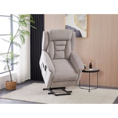 Relaxační křeslo ELECTRO s lanýžovým čalouněním a 2 motory Autronic