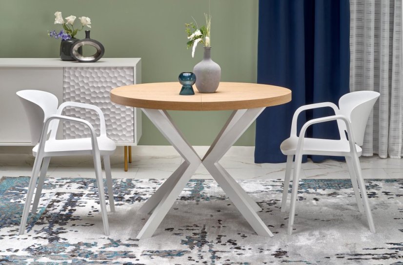 Plastové křesílko MACKENZIE — bílá Halmar