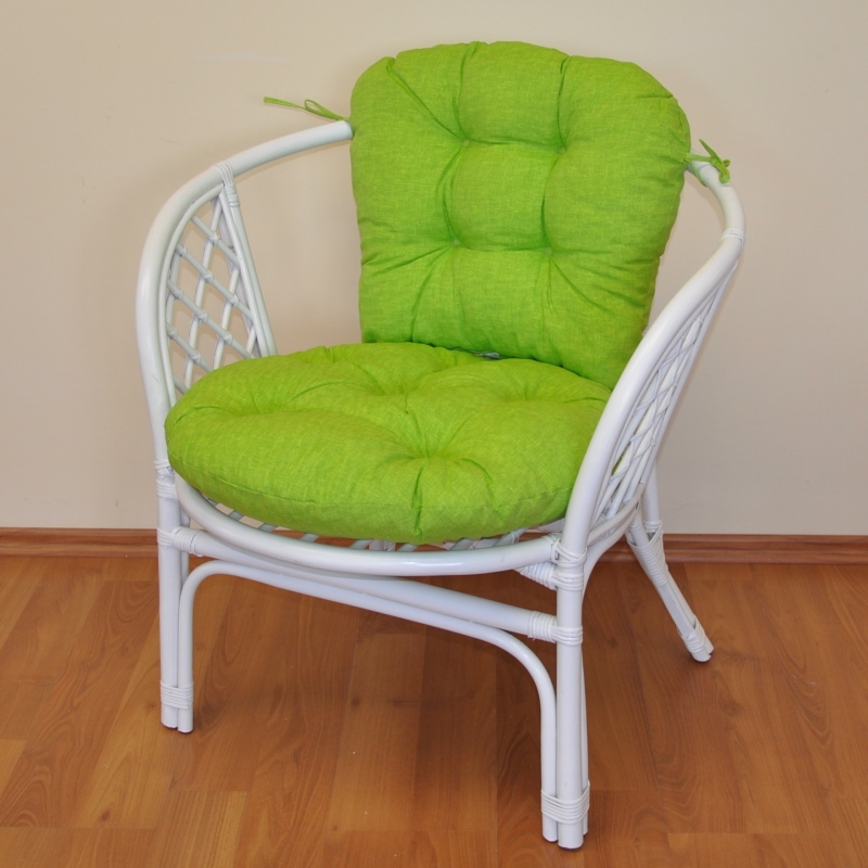 Zahradní křeslo ANTIGUA — ratan, bílá / více barev