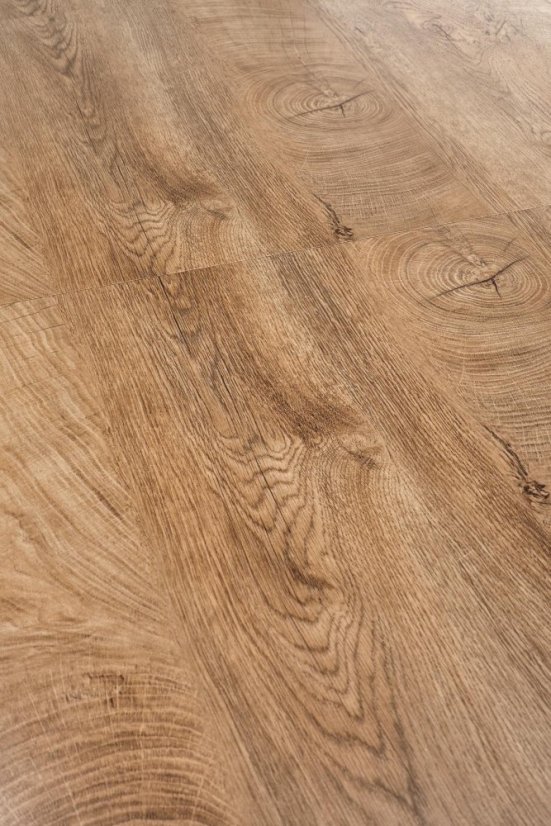 Rozkládací jídelní stůl DICKSON 2 — 150x90 (+60cm), masiv, přírodní Halmar