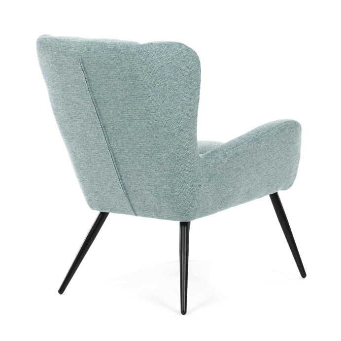 Elegantné modré kreslo ušiak HUG – Autronic