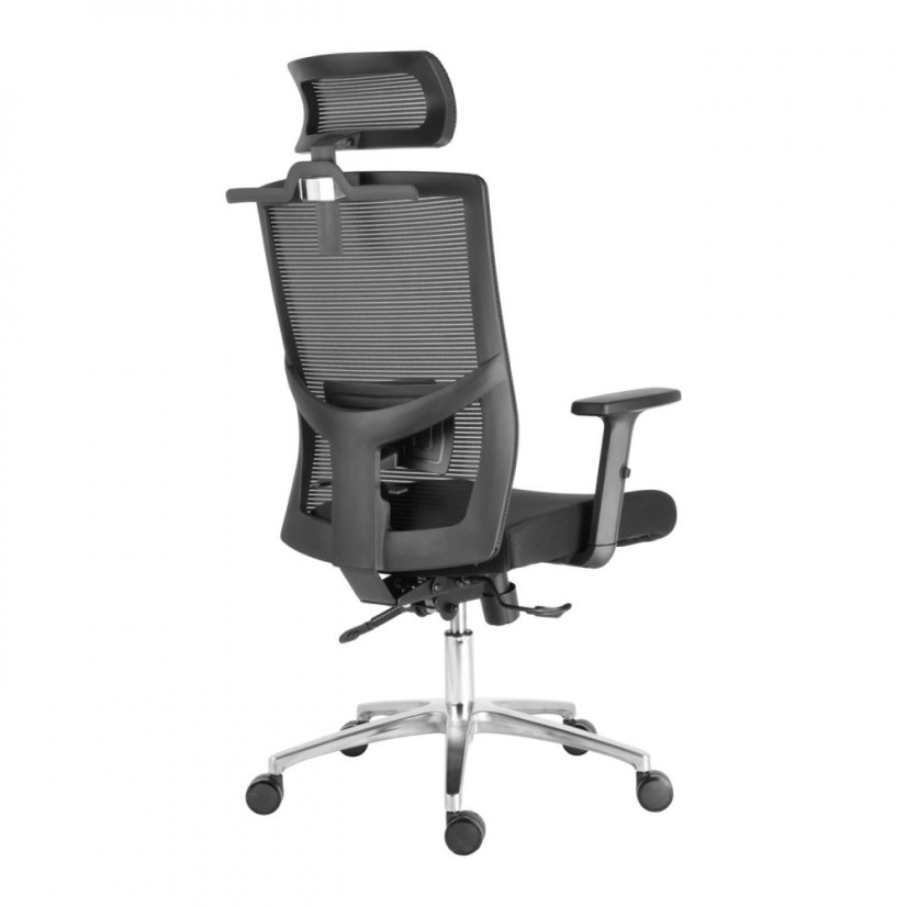 Kancelářská ergonomická židle SCALA — černá, nosnost 150 kg