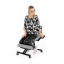 Ergonomická kľakačka RUFUS – Čierna, Látkový poťah