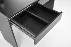 Toaletní stolek s LED osvětlením HOLLYWOOD - černá Halmar