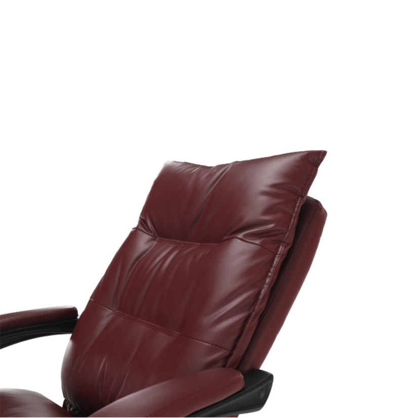 Kancelárske kreslo DRAKE — PU koža, bordó