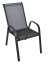 Zahradní křeslo SOFIE kovové - černá textilie