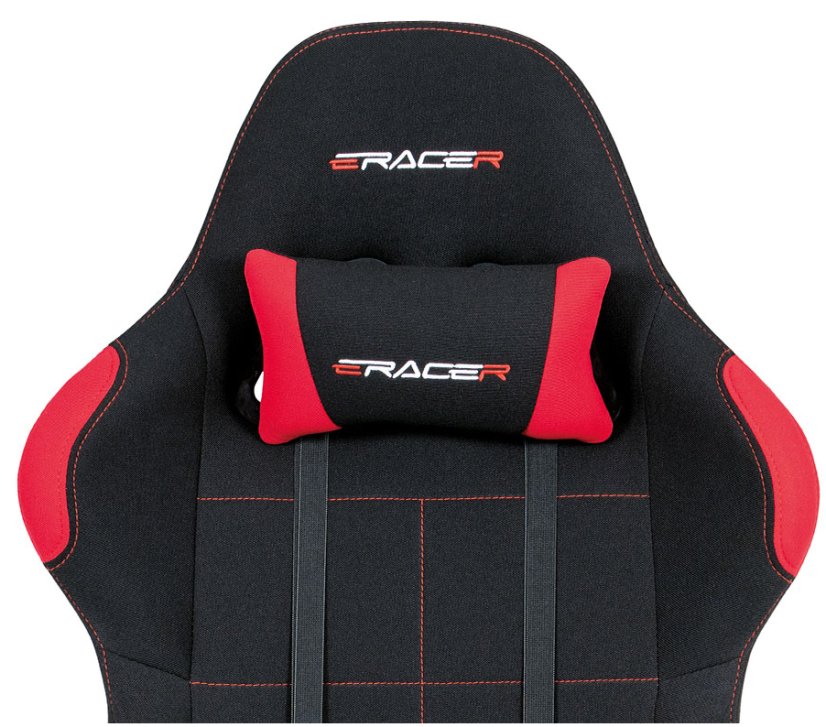 Herná stolička na kolieskach ERACER F02 – čierna/červená