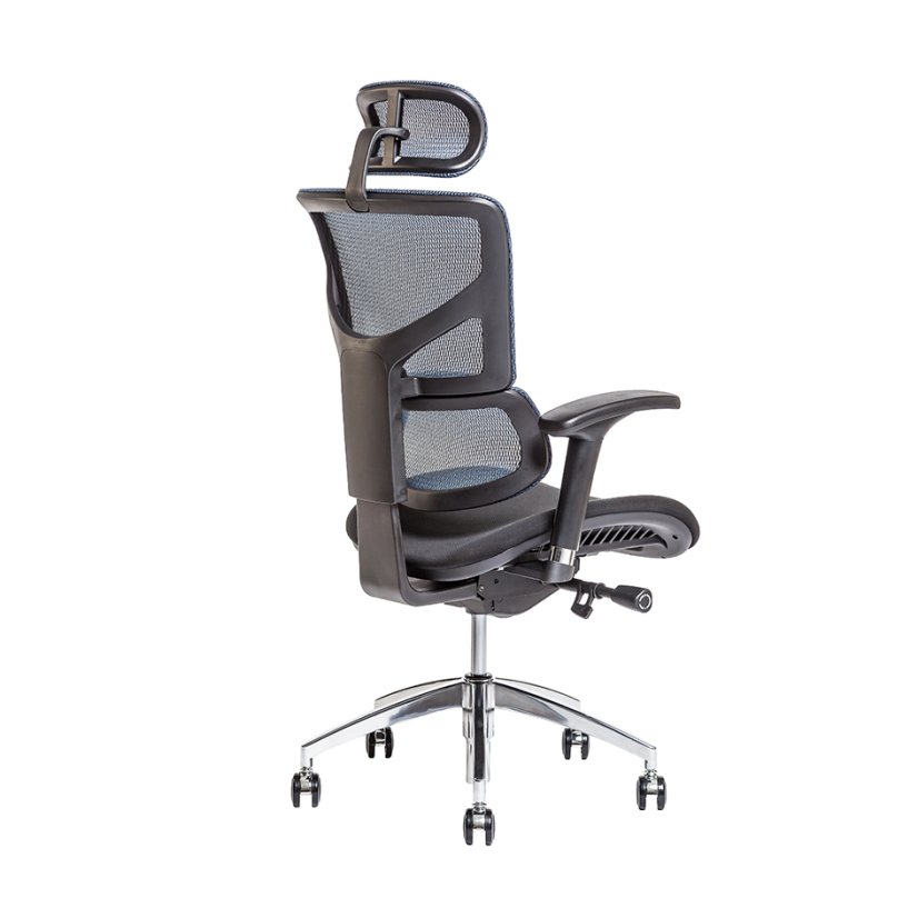 Kancelárska ergonomická stolička MEROPE SP — viac farieb, nosnosť 135 kg - Čalúnenie MEROPE SP: Modrá
